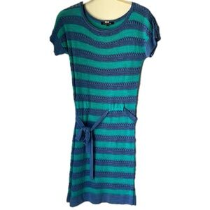 Nanette Lenore size Small open knit crochet knee length dress